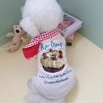 Μπλουζάκι Σκύλου Café Style με Καρό Φουλάρι – Cookie & Cake Print 🍓☕🐶 - Image 2