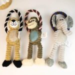 Monkey Rope Toy – Λούτρινο Παιχνίδι Μαϊμουδάκι με Σχοινί για Σκύλους - Image 2