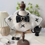Λευκή Elegant Bandana για Σκύλους με Τούλι & Πέρλες – Princess Style