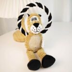 Lion Rope Toy – Λούτρινο Παιχνίδι Λιονταράκι με Σχοινί για Σκύλους