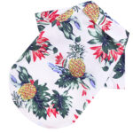 Tropical Pineapple Shirt White – Καλοκαιρινό Πουκάμισο για Σκύλους