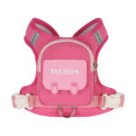 Σαμαράκι Σκύλου με Backpack & Λουρί – Ροζ