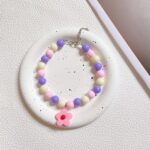 Pastel Daisy Collar – Κολιέ με Παστέλ Χάντρες & Λουλουδάκι για Σκύλους