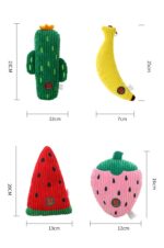 Strawberry Plush Toy – Λούτρινο Παιχνίδι Φράουλα για Σκύλους - Image 3