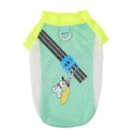 Summer Teddy Mint – Δροσερό Μπλουζάκι Σκύλου με Mesh Λεπτομέρειες