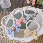 Princess Pearl – Κολιέ με Πέρλες & Ροζ Φιόγκο - Image 2