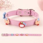 Ροζ Περιλαίμιο Σκύλου Apple & Teddy | Luxury Dog Collar | Dogmama