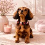 Μαύρο Περιλαίμιο Σκύλου Teddy Hearts | Luxury Dog Collar | Dogmama - Image 2