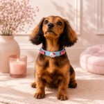 Γαλάζιο Περιλαίμιο Σκύλου Kitty & Bow | Luxury Dog Collar | Dogmama - Image 2