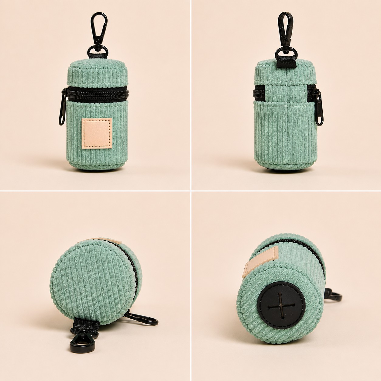 Θήκη για Σακουλάκια Βόλτας Corduroy – Mint - Image 2