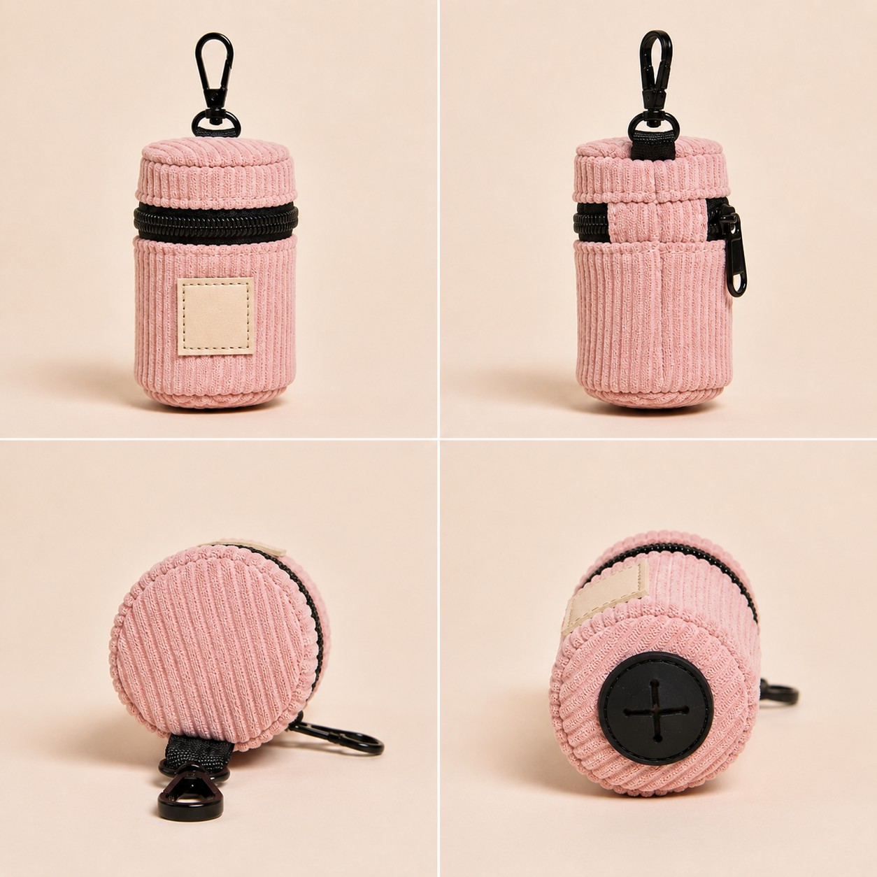 Θήκη για Σακουλάκια Βόλτας Corduroy – Dusty Pink - Image 2