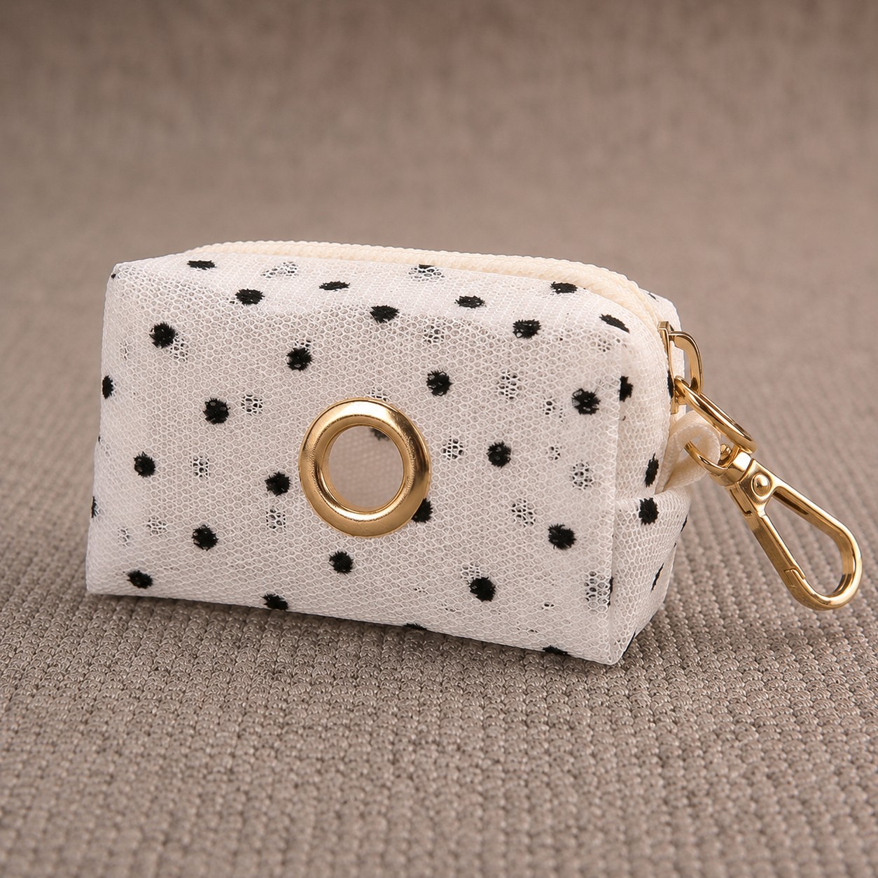 Θήκη για Σακουλάκια Βόλτας Broderie Polka Dot – Cream - Image 2