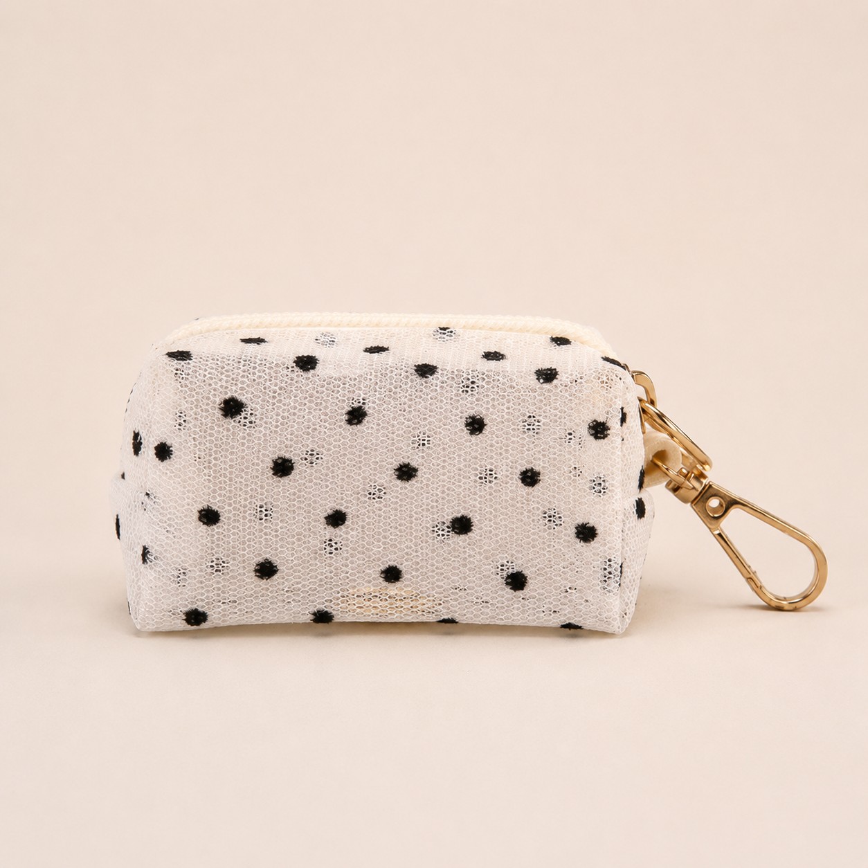 Θήκη για Σακουλάκια Βόλτας Broderie Polka Dot – Cream - Image 1